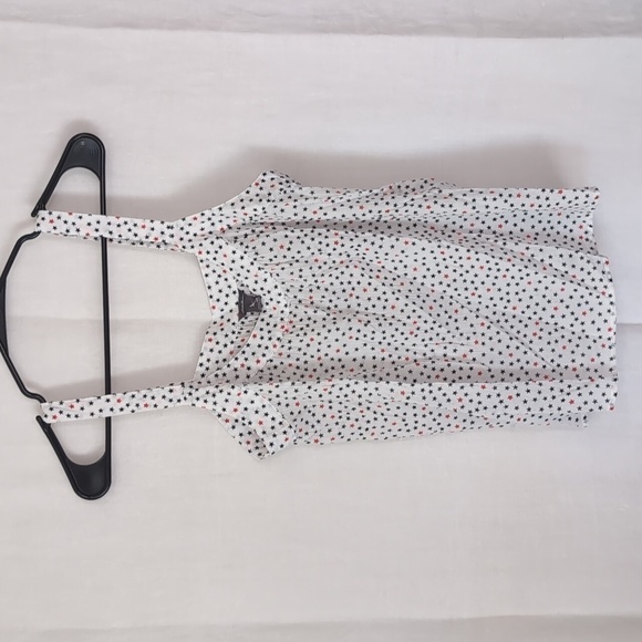 Eddie Bauer White Red Blue Star Print Tank Size Medium - Picture 1 of 4